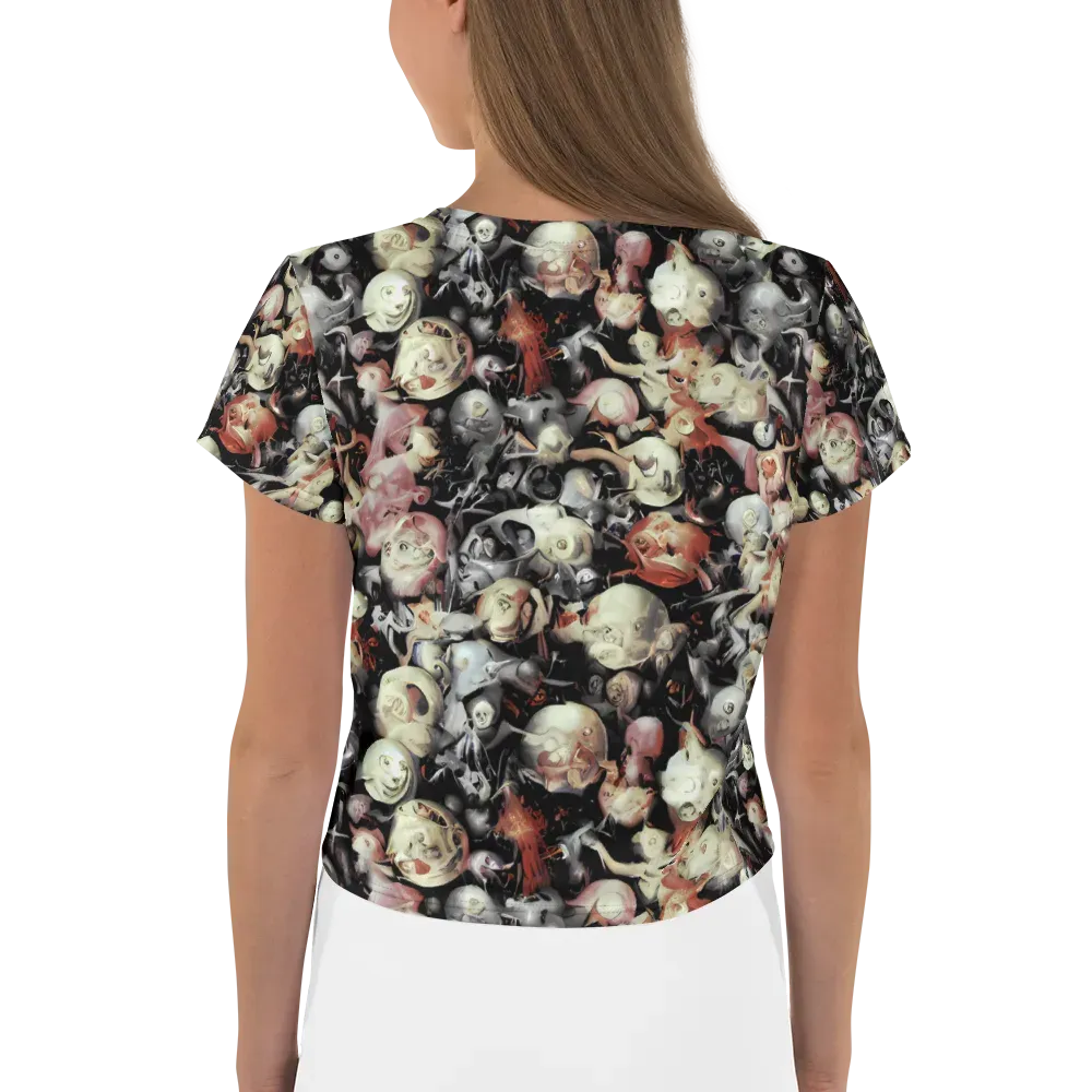 Nocturnal Oddities on Crop Tee — Back