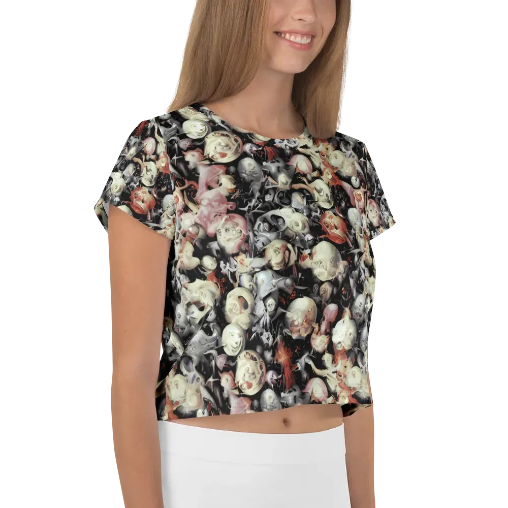 Nocturnal Oddities on Crop Tee — Right