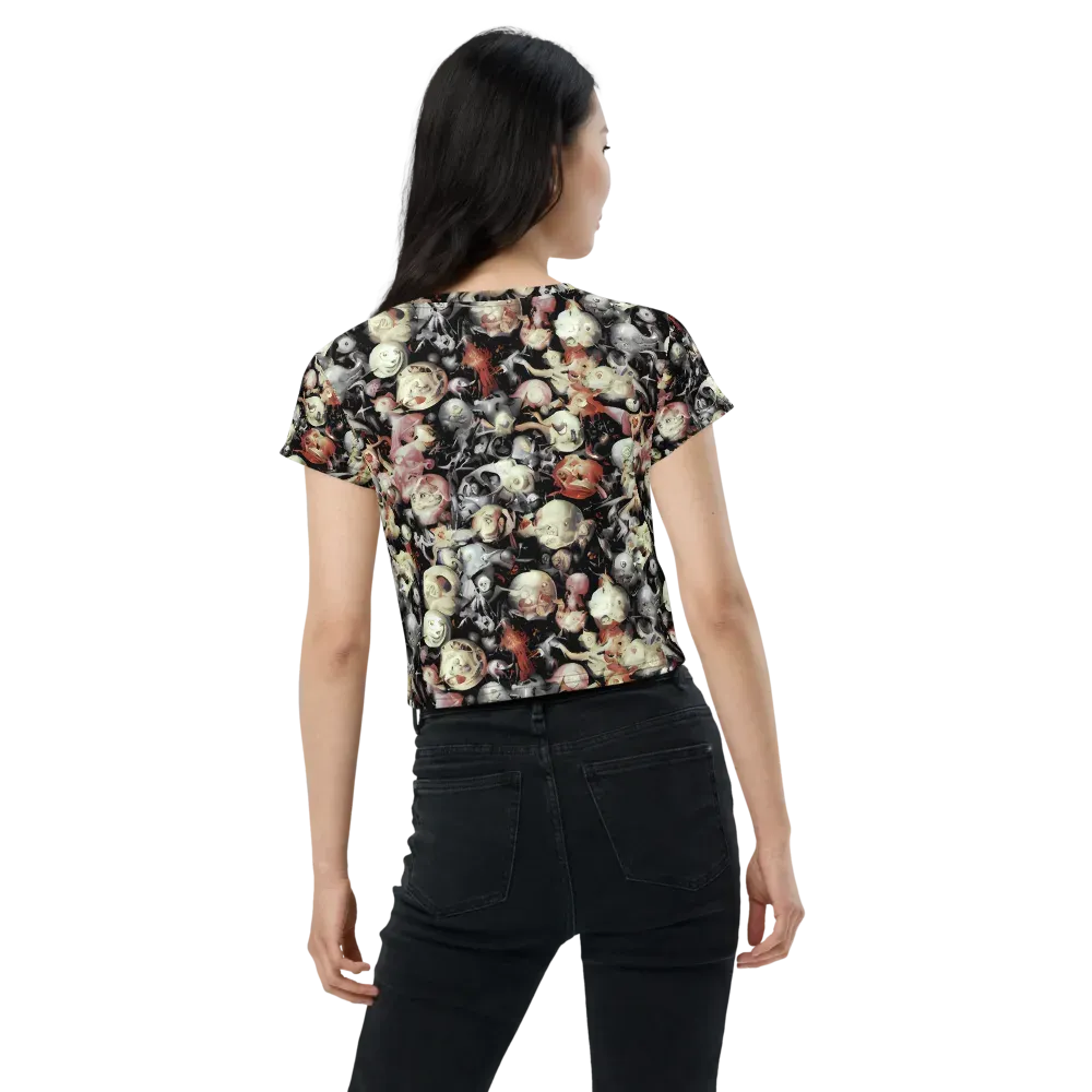 Nocturnal Oddities on Crop Tee — Back