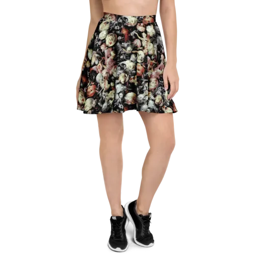 Nocturnal Oddities on a Skater Skirt