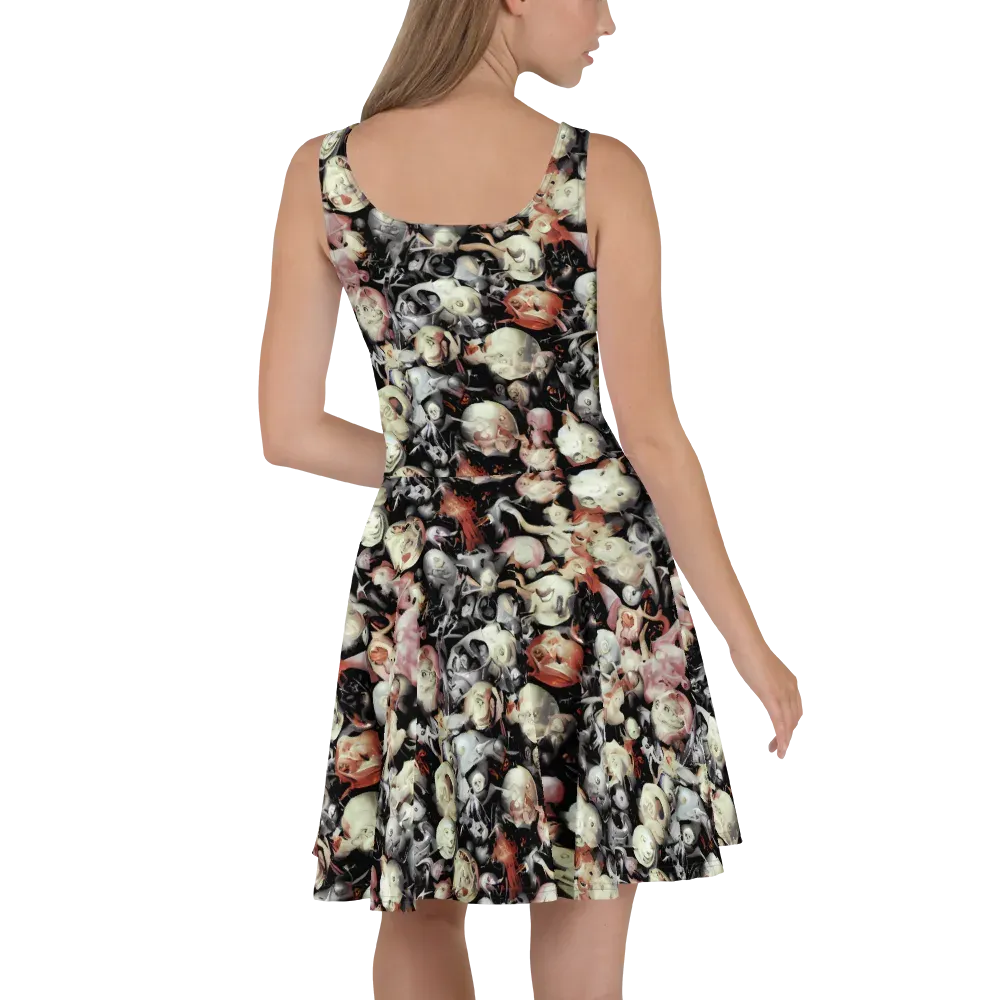 Nocturnal Oddities on Skater Dress — Back