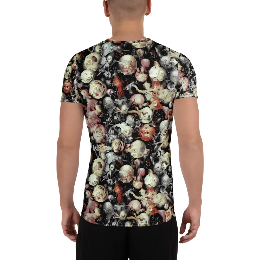 Nocturnal Oddities on Men's Athletic T-Shirt — Back