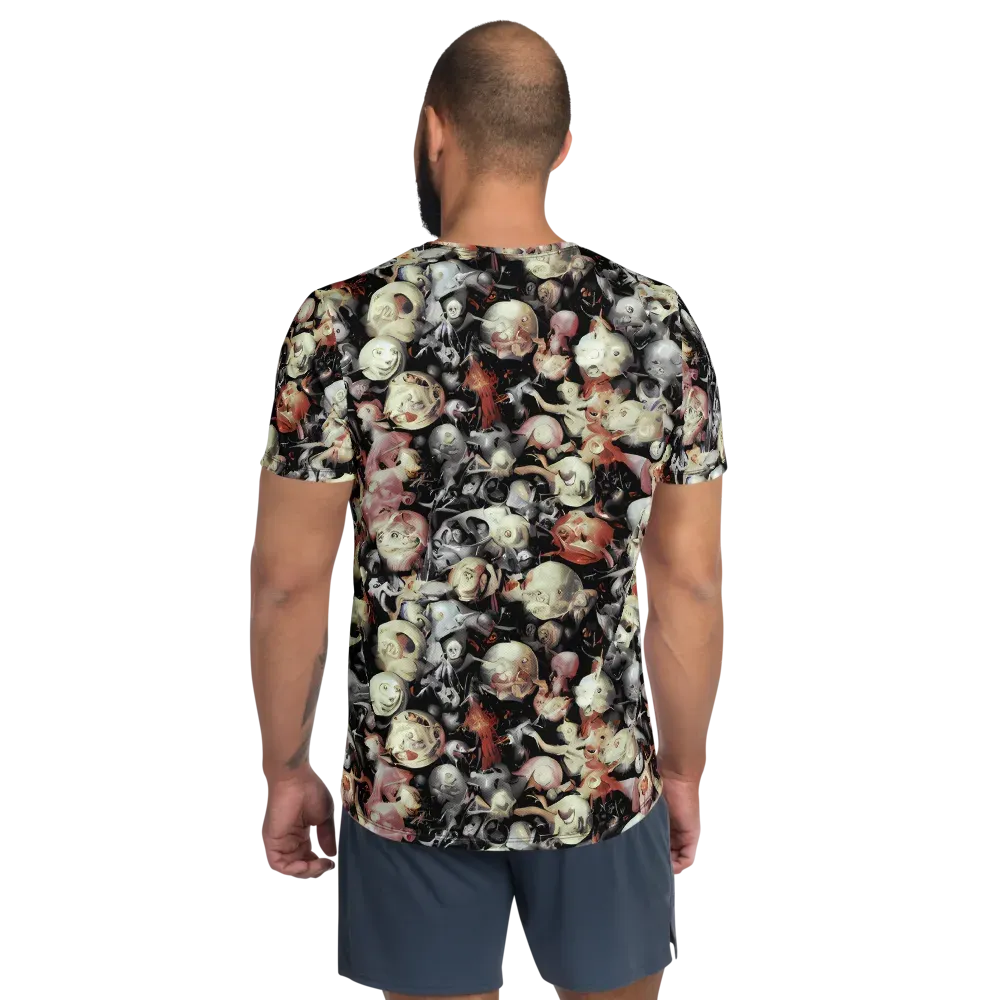 Nocturnal Oddities on Men's Athletic T-Shirt — Back