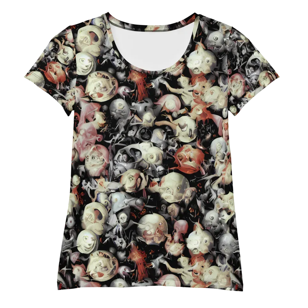 Nocturnal Oddities on Women's Athletic T-Shirt — Front