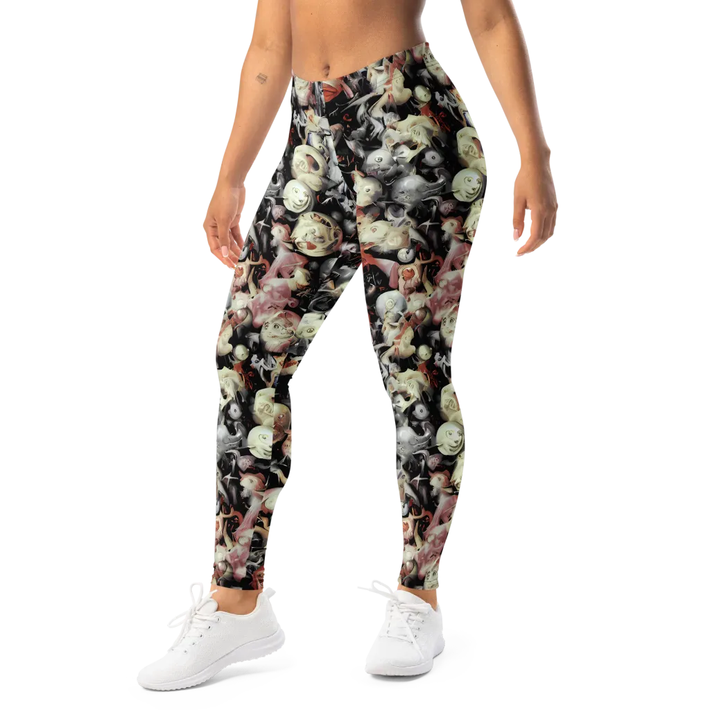 Nocturnal Oddities on Leggings — Left Front