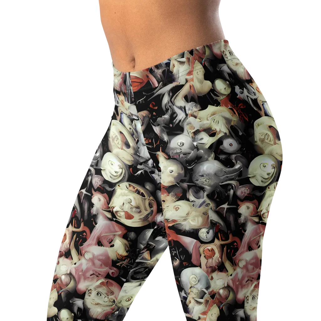 Nocturnal Oddities on Leggings — Left Front