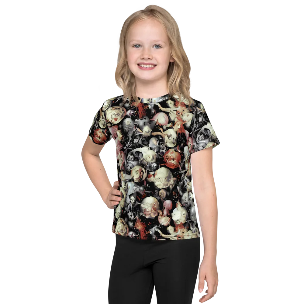 Nocturnal Oddities on Kids Crew Neck T-Shirt — Front