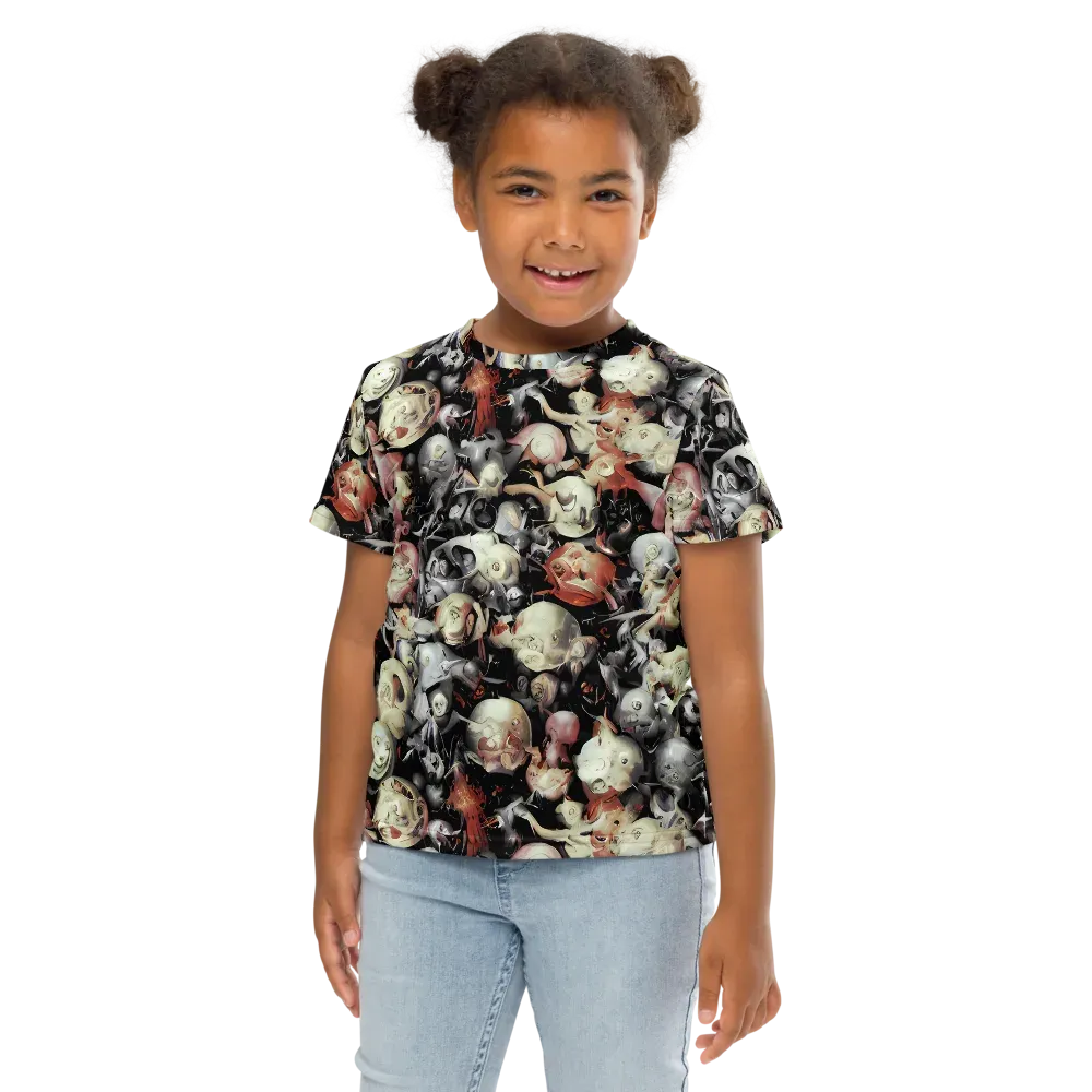 Nocturnal Oddities on Kids Crew Neck T-Shirt — Front
