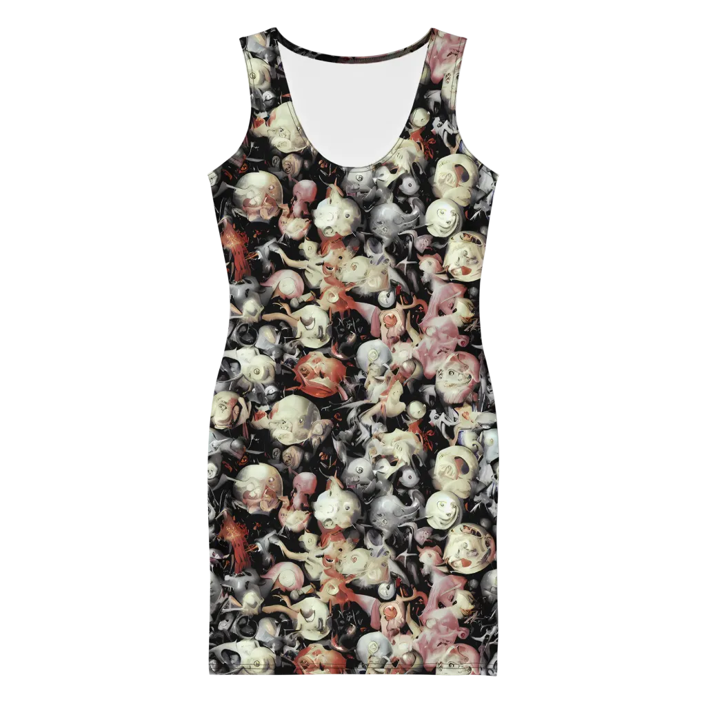 Nocturnal Oddities on Bodycon Dress — Front