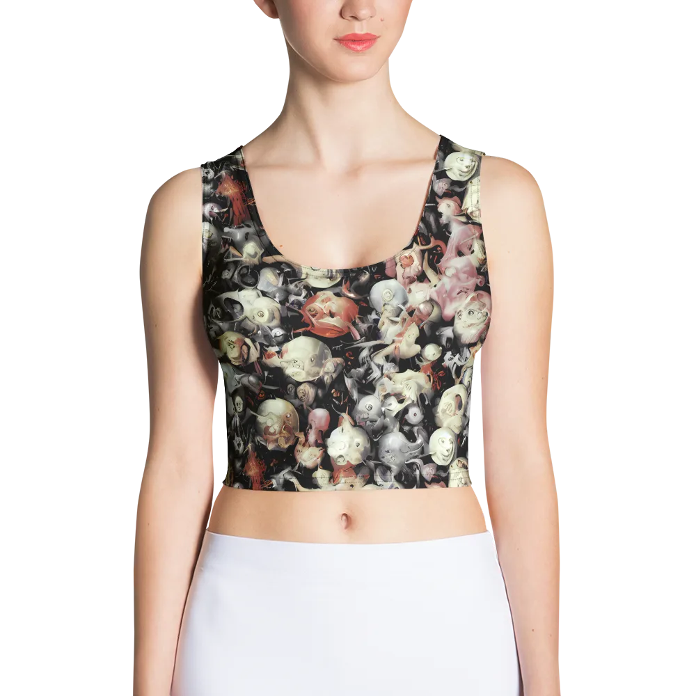 Nocturnal Oddities on Crop Top — Front
