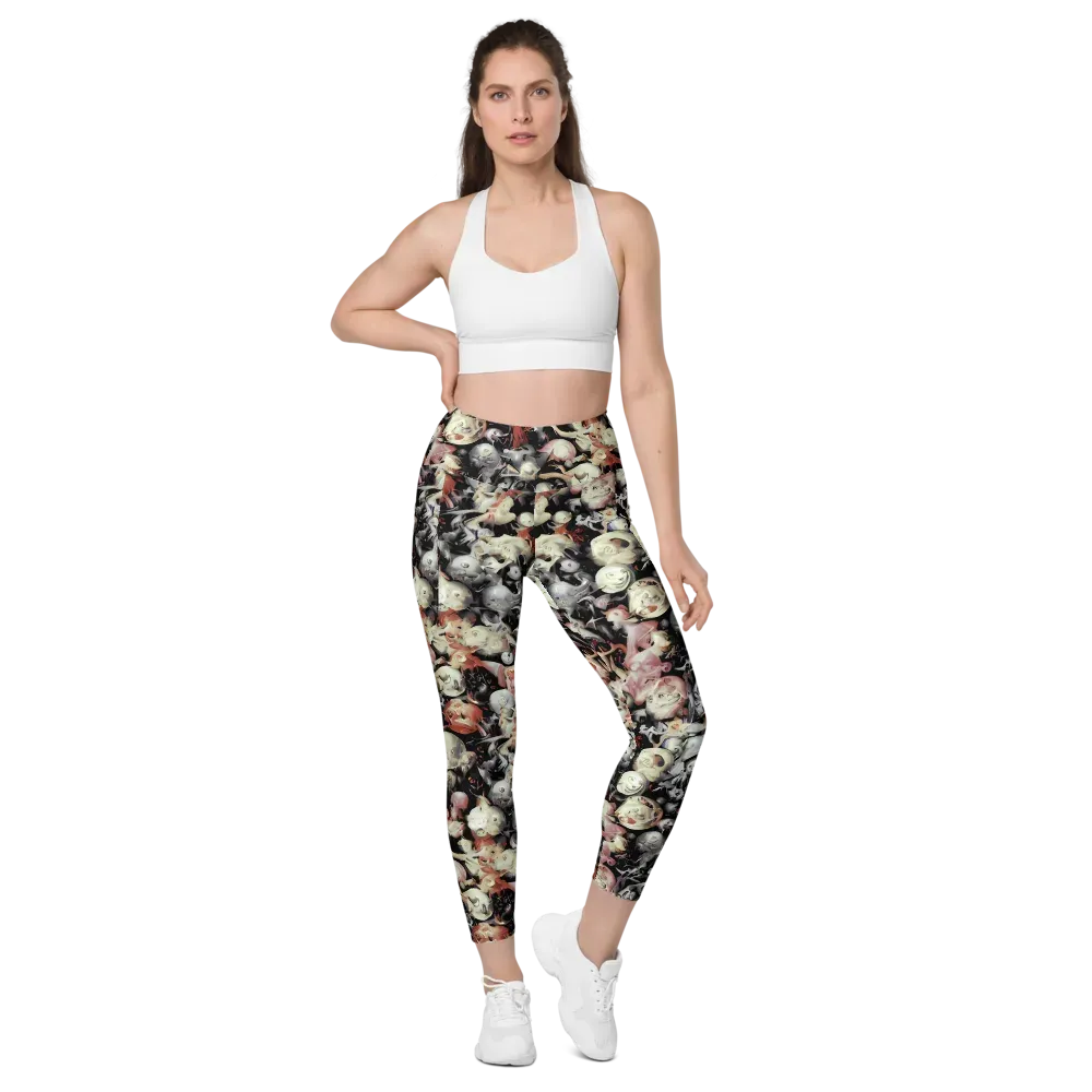 Nocturnal Oddities on Leggings with Pockets — Front