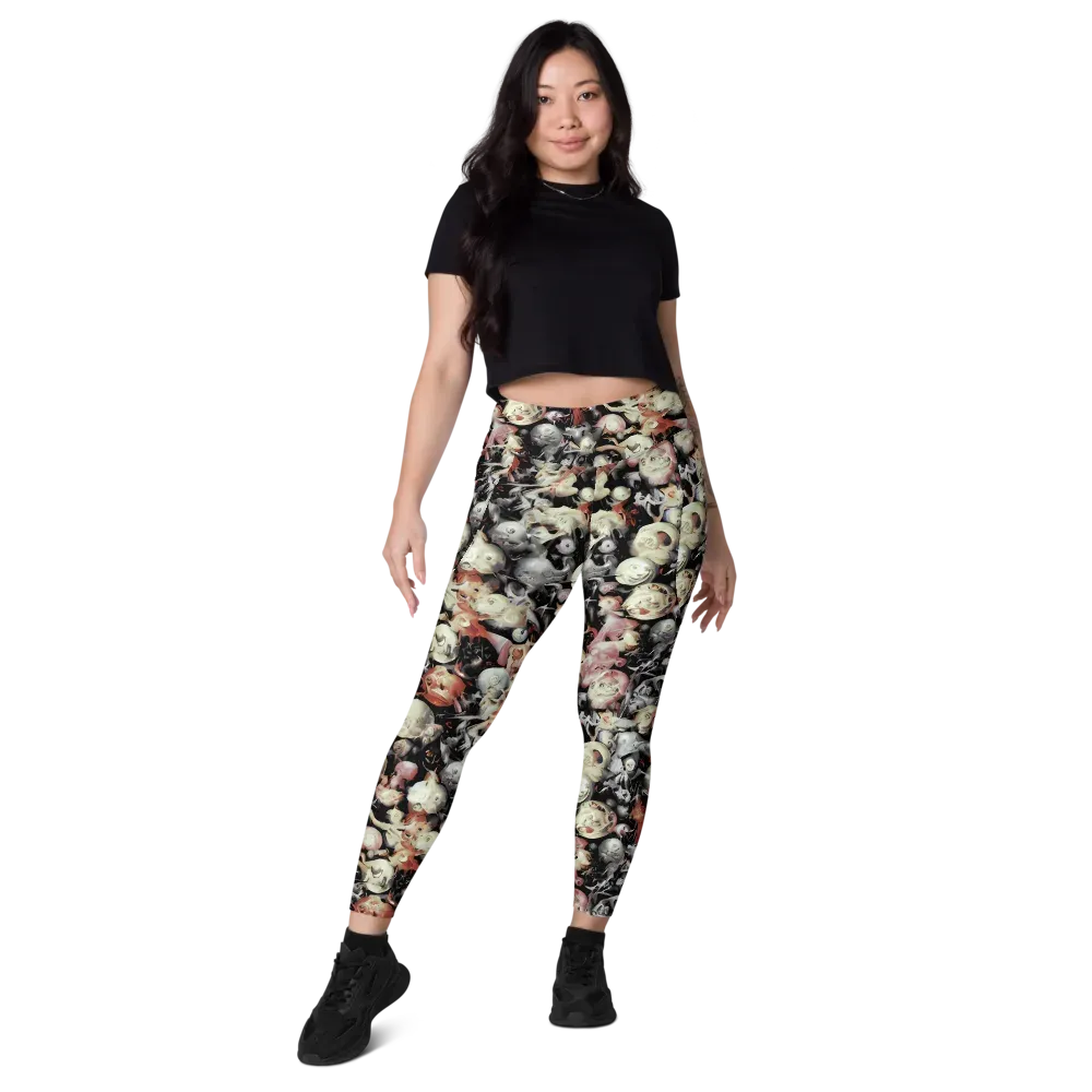 Nocturnal Oddities on Leggings with Pockets — Front