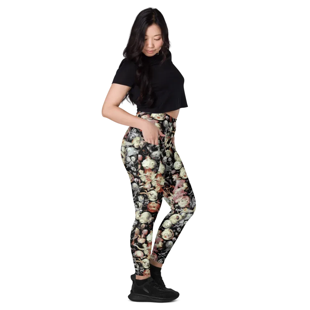 Nocturnal Oddities on Leggings with Pockets — Right