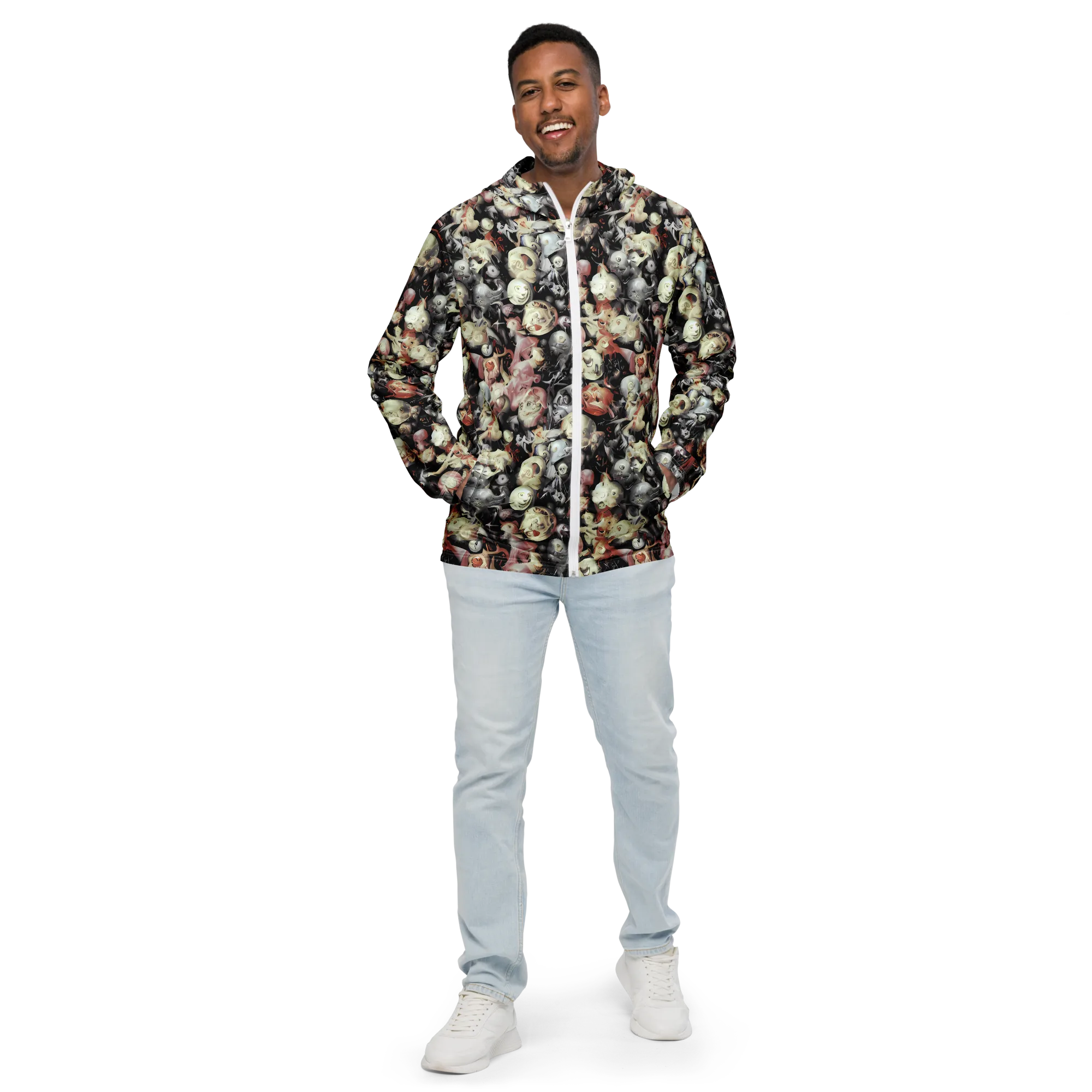 Nocturnal Oddities on Men's Windbreaker — Front