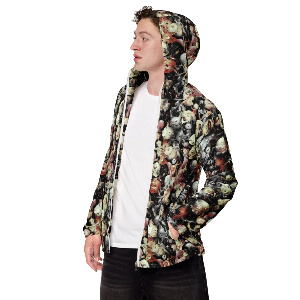 Nocturnal Oddities on Men's Windbreaker — Left Front