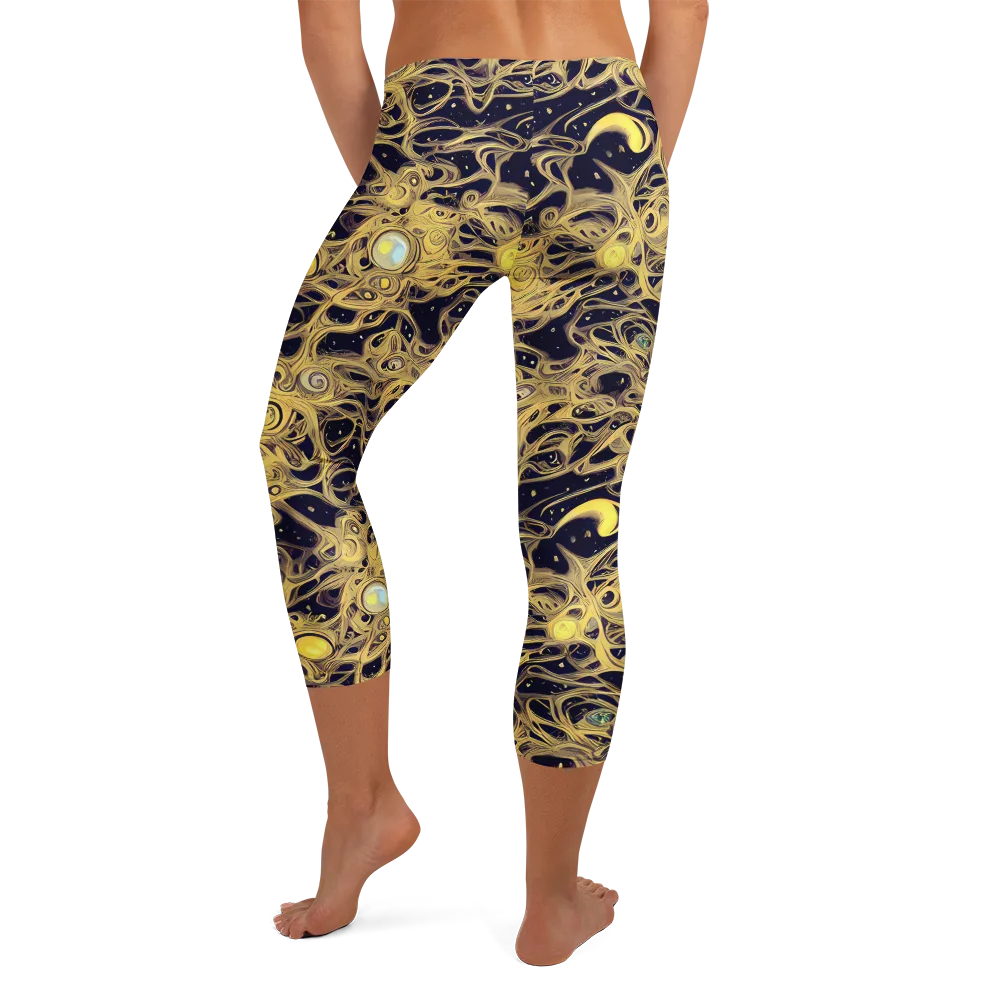 Cosmic Gilt on Capri Leggings — Back