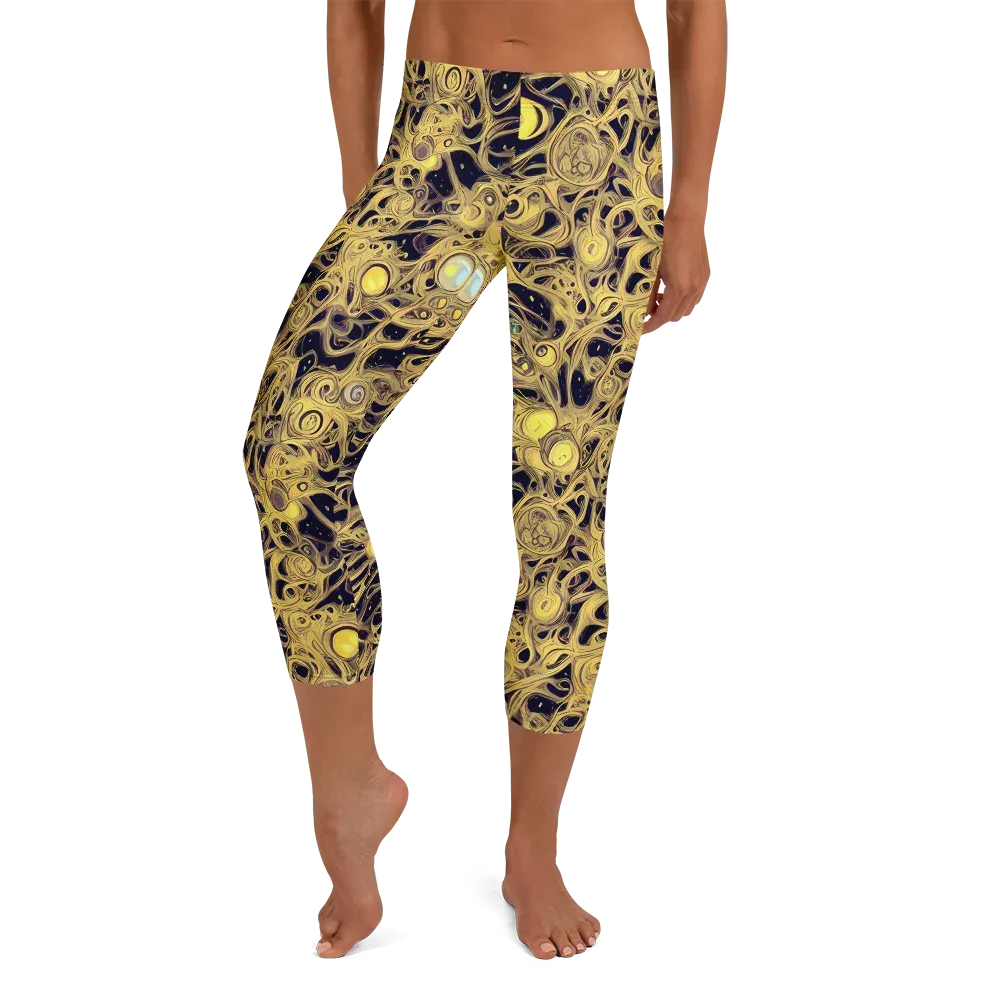 Cosmic Gilt on Capri Leggings — Front
