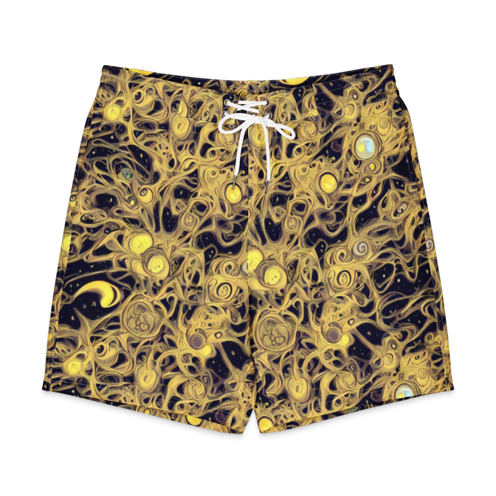 Cosmic Gilt on Men's Board Shorts — Front