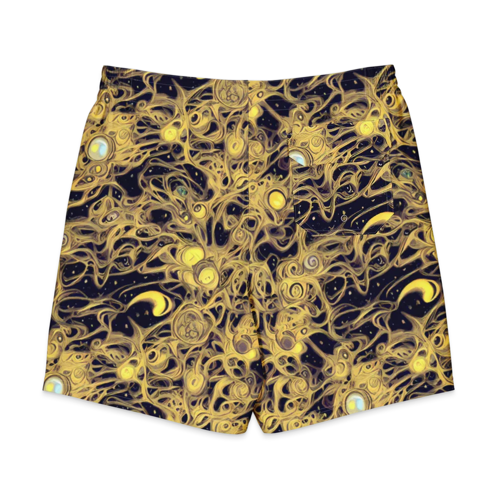 Cosmic Gilt on Men's Board Shorts — Back