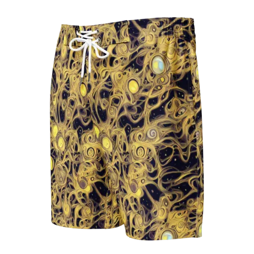 Cosmic Gilt on a Men's Board Shorts