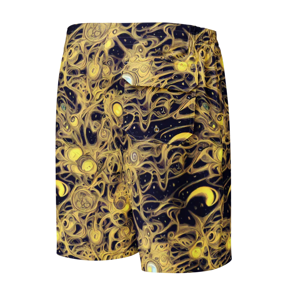 Cosmic Gilt on Men's Board Shorts — Back