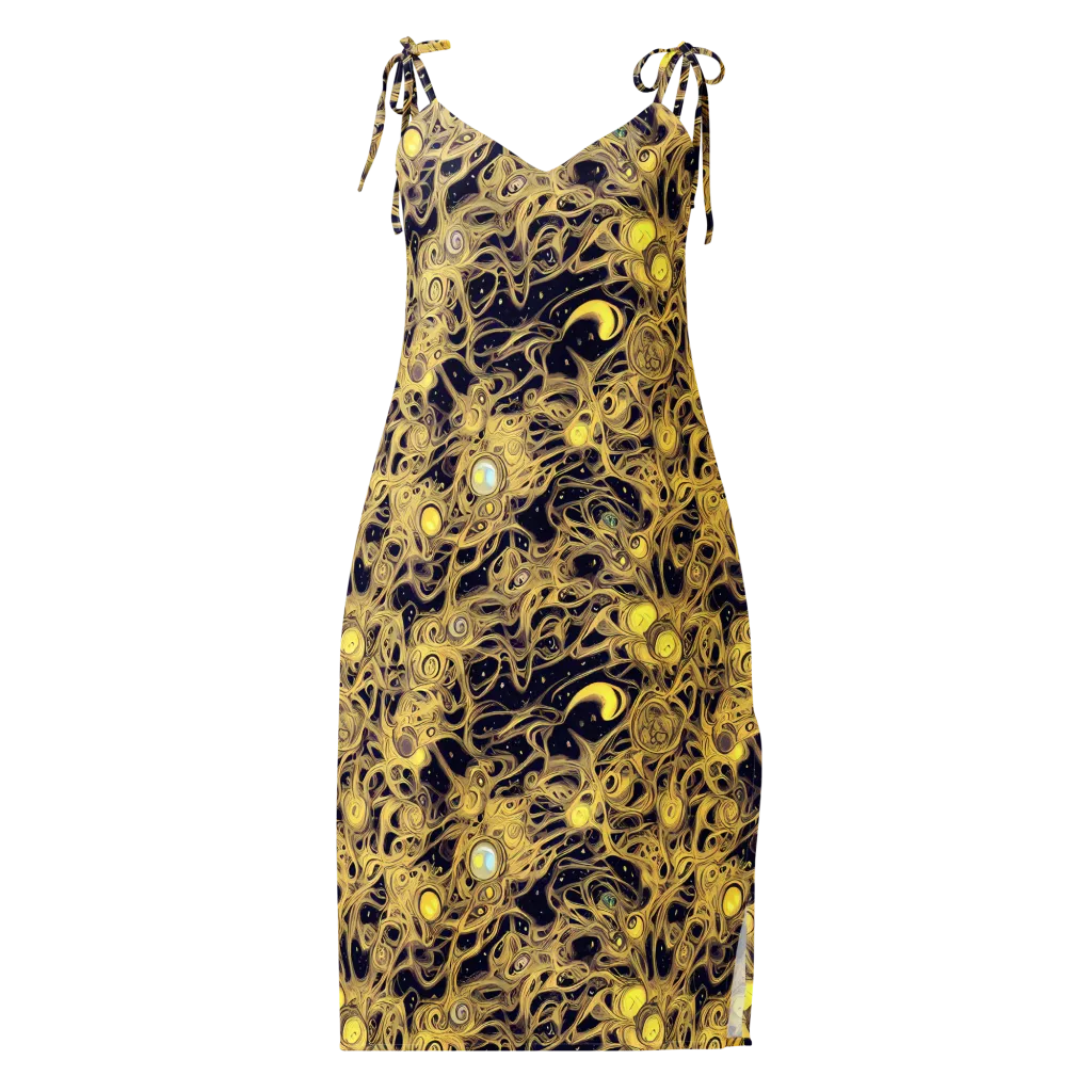 Cosmic Gilt on Slip Dress — Front