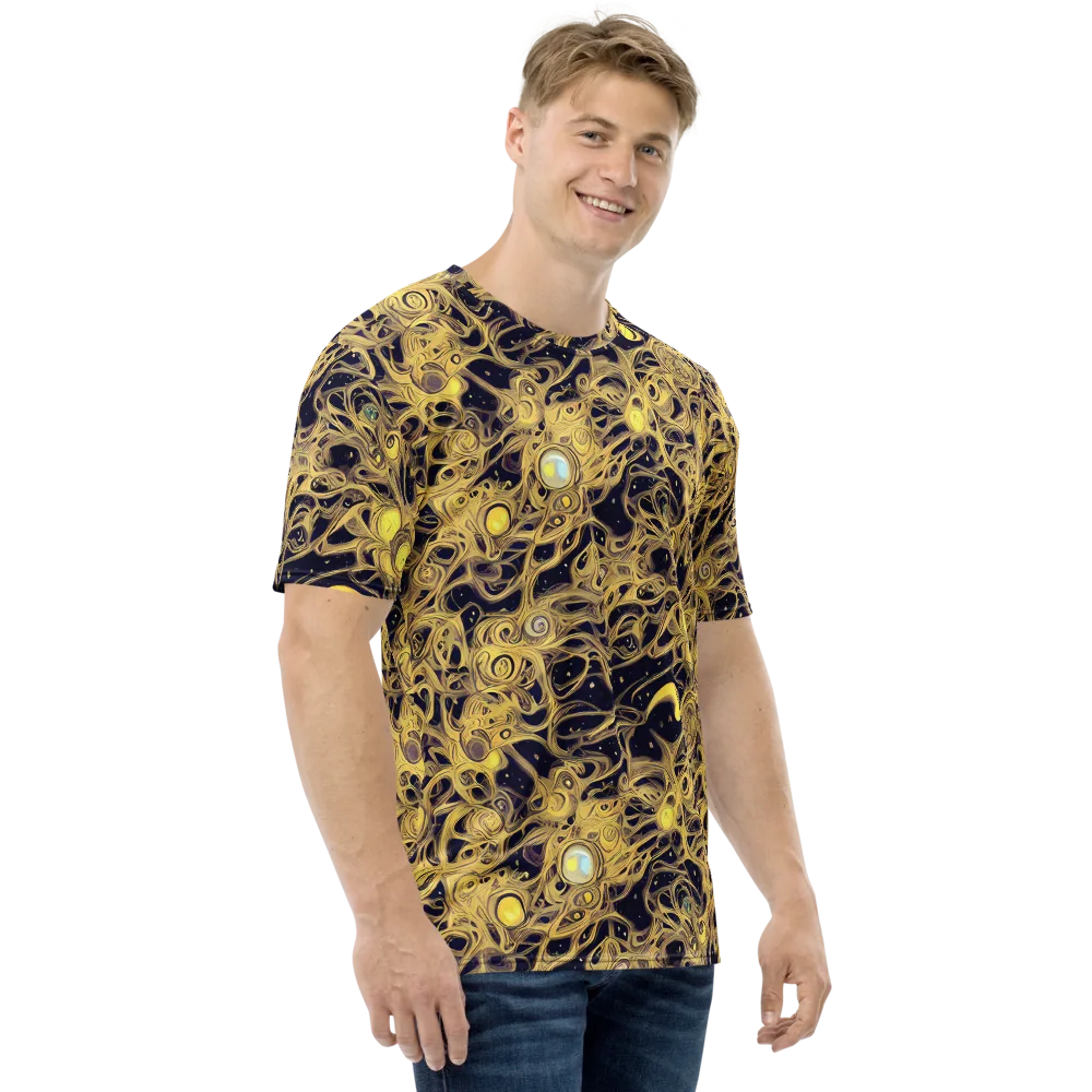 Cosmic Gilt on Men's Crew Neck T-Shirt — Right