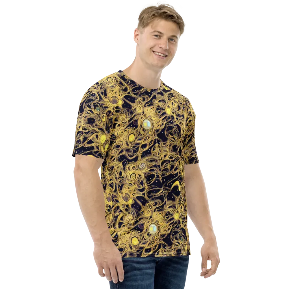 Cosmic Gilt on Men's Crew Neck T-Shirt — Right