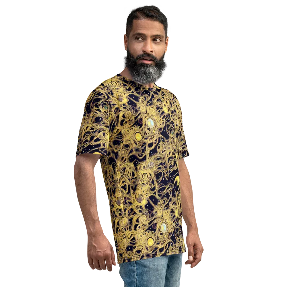 Cosmic Gilt on Men's Crew Neck T-Shirt — Right