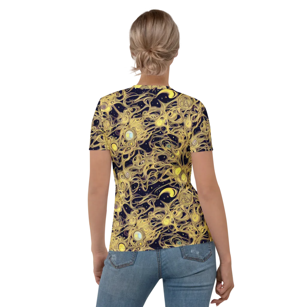 Cosmic Gilt on Women's Crew Neck T-Shirt — Back