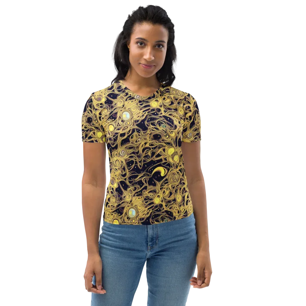 Cosmic Gilt on Women's Crew Neck T-Shirt — Front