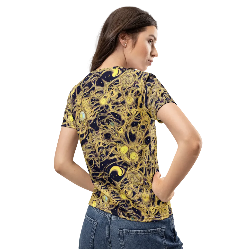 Cosmic Gilt on Women's Crew Neck T-Shirt — Back