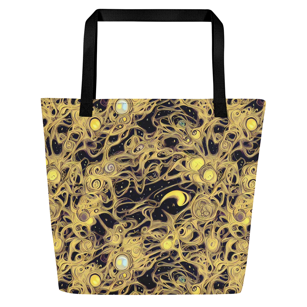 Cosmic Gilt on Large Tote Bag W/ Pocket — Front