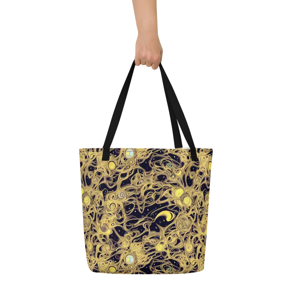 Cosmic Gilt on Large Tote Bag W/ Pocket — Front