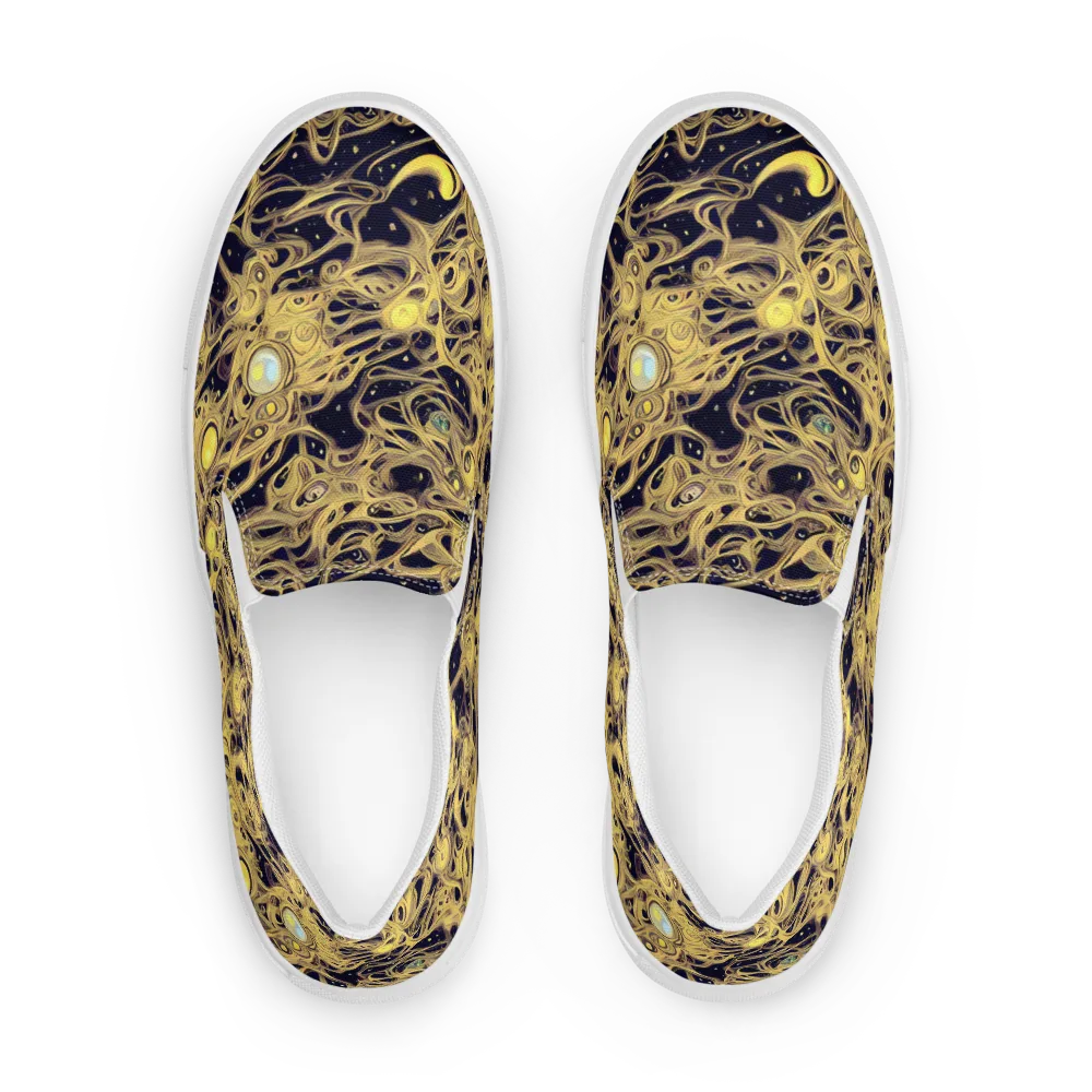 Cosmic Gilt on Women's Slip-On Canvas Shoes — Front