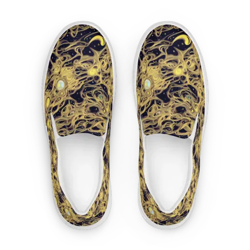 Cosmic Gilt on a Women's Slip-On Canvas Shoes