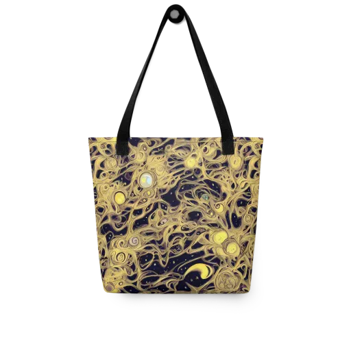 Cosmic Gilt on a Tote Bag