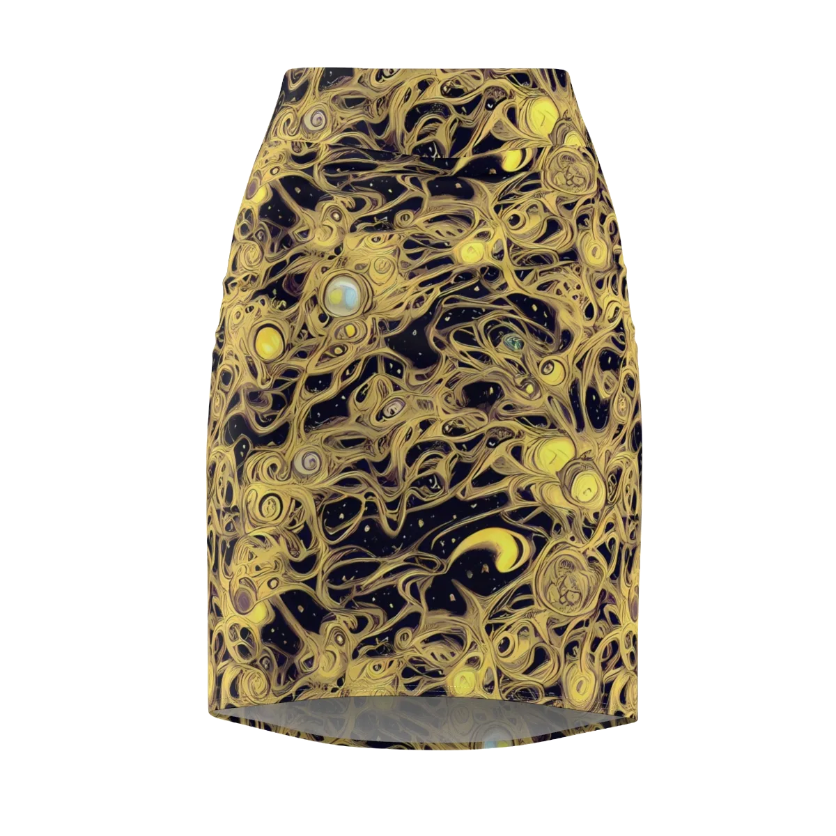 Cosmic Gilt on Pencil Skirt — Front