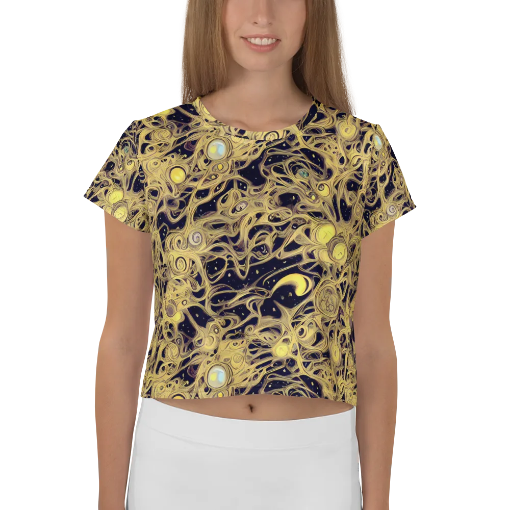 Cosmic Gilt on Crop Tee — Front