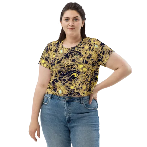 Cosmic Gilt on a Crop Tee