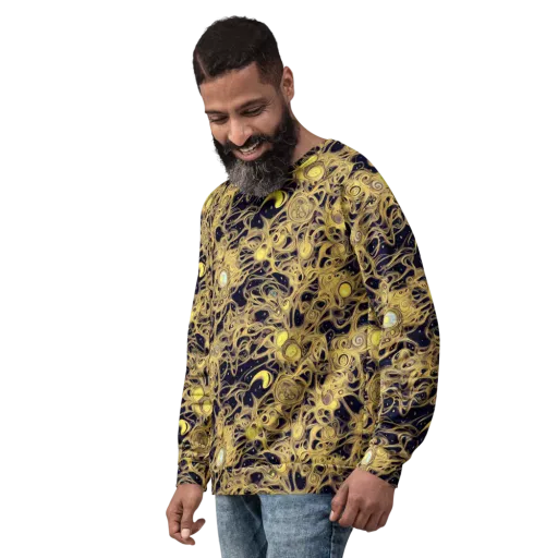 Cosmic Gilt on a Sweatshirt
