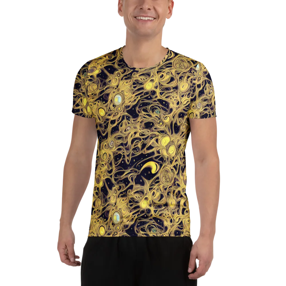 Cosmic Gilt on Men's Athletic T-Shirt — Front