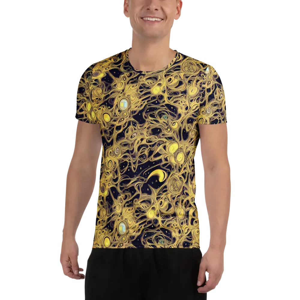 Cosmic Gilt on Men's Athletic T-Shirt — Front