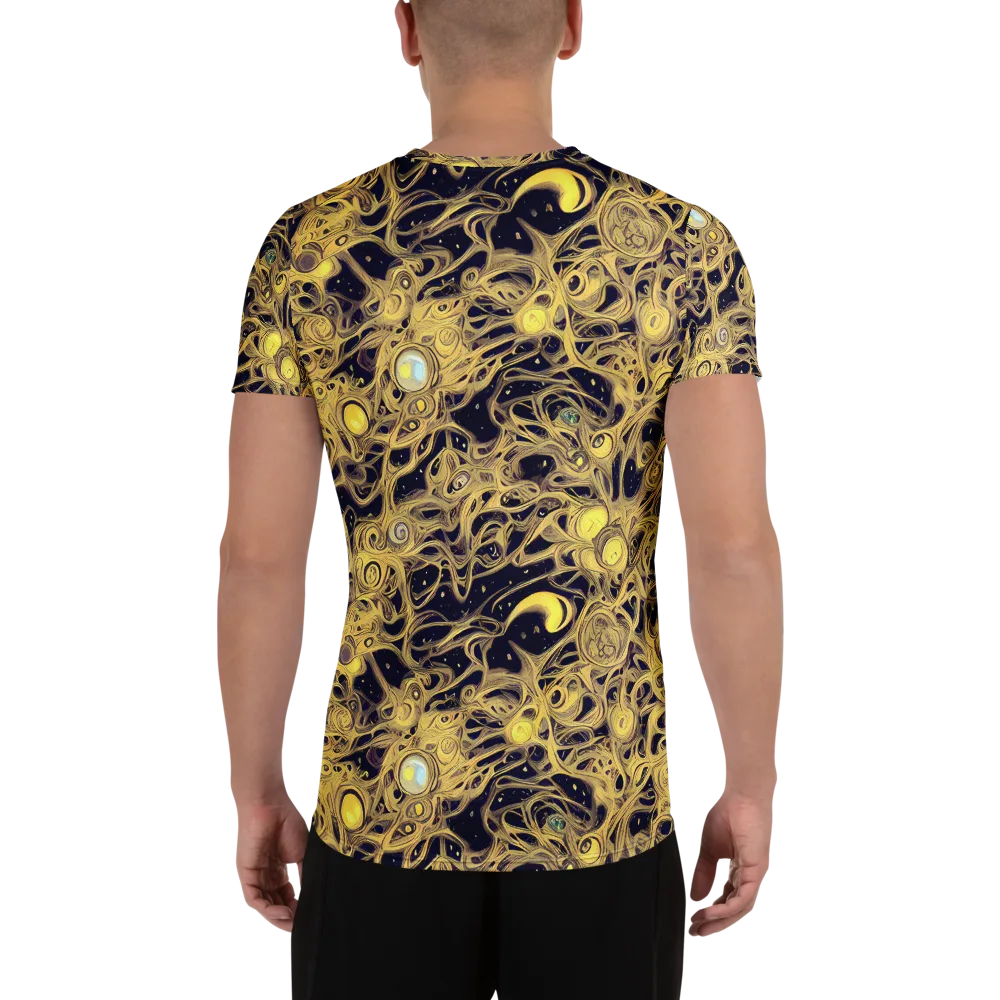 Cosmic Gilt on Men's Athletic T-Shirt — Back