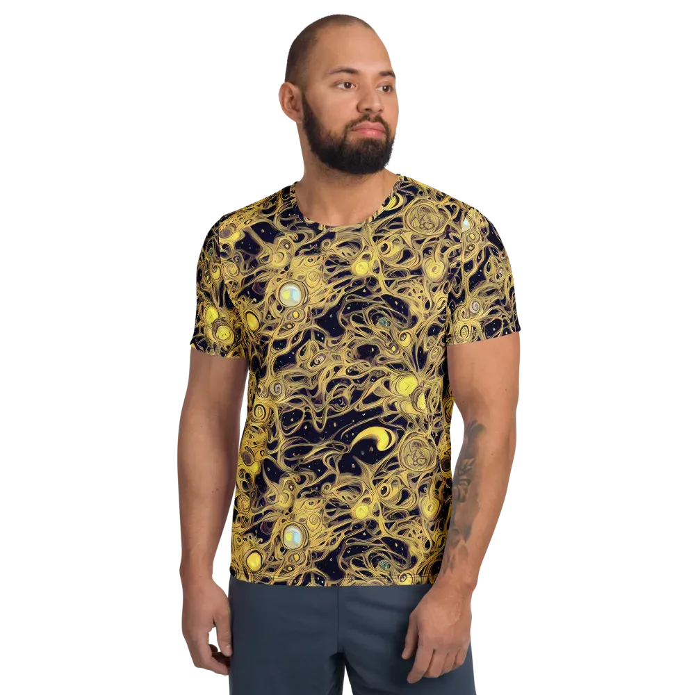 Cosmic Gilt on Men's Athletic T-Shirt — Front