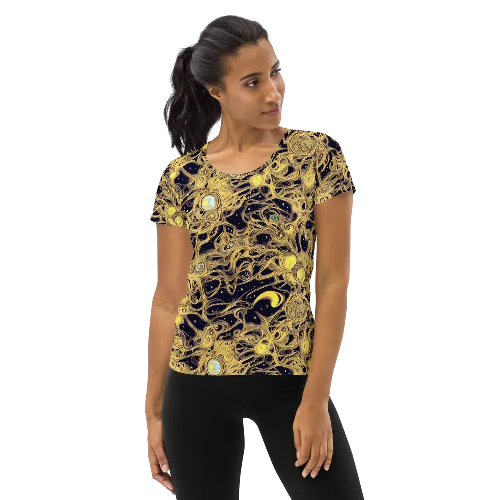 Cosmic Gilt on Women's Athletic T-Shirt — Front