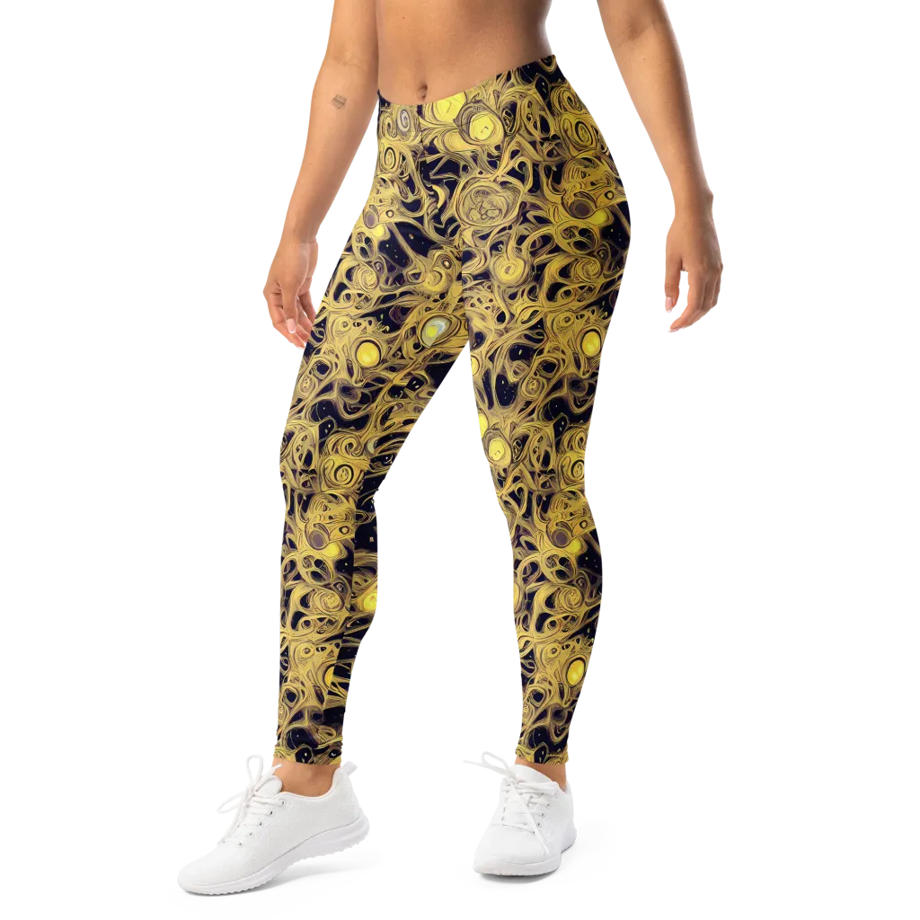 Cosmic Gilt on Leggings — Left Front
