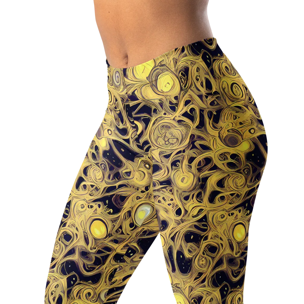 Cosmic Gilt on Leggings — Left Front