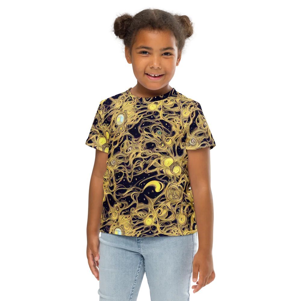 Cosmic Gilt on Kids Crew Neck T-Shirt — Front