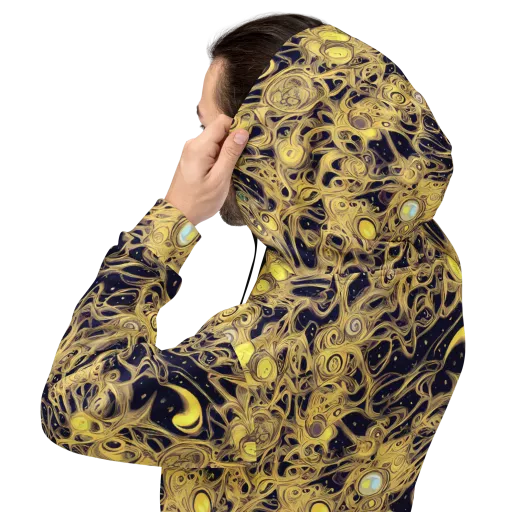 Cosmic Gilt on a Hoodie